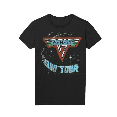 Front - Van Halen Adults Unisex Adults 1980 Tour T-Shirt