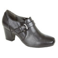 Front - Boulevard Womens/Ladies Mid Heel Buckle Shoes