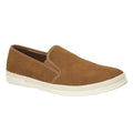 Front - Route 21 Mens Faux Suede Twin Gusset Casual Shoe
