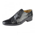 Front - Kensington Mens Oxford Tie Pleated Vamp Casual Leather Shoe