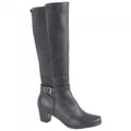 Front - Cipriata Womens/Ladies Elasticated Calf High Leg Boot