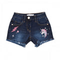 Front - Blue Zoo Girls Denim Embellished Shorts