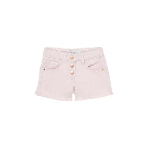 Front - Blue Zoo Girls Denim Button Detail Shorts