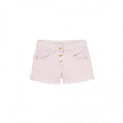 Front - Blue Zoo Girls Denim Button Detail Shorts