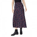 Front - Maine Womens/Ladies Floral Bias Cut Midi Skirt