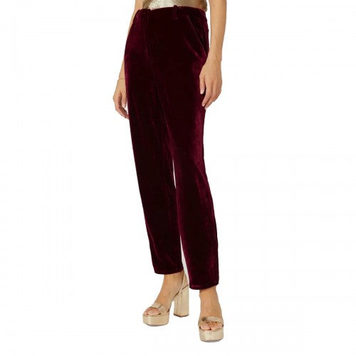 Front - Principles Womens/Ladies Velvet Cropped Trousers