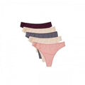 Front - Debenhams Womens/Ladies Cotton Supersoft Thong (Pack of 5)