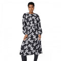 Front - Principles Womens/Ladies Floral Pleated Long-Sleeved Midi Dress