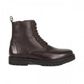 Front - Mantaray Mens Arlo Pebble Grain Leather Ankle Boots