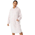 Front - Debenhams Womens/Ladies Animal Print Longline Hoodie
