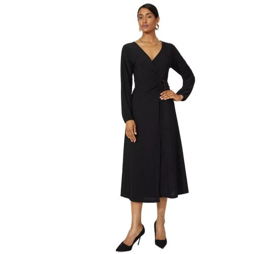 Principles Womens/Ladies Ring Detail Wrap Midi Dress Discounts