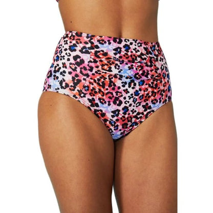 Front - Gorgeous Womens/Ladies Animal Print High Waist Bikini Bottoms