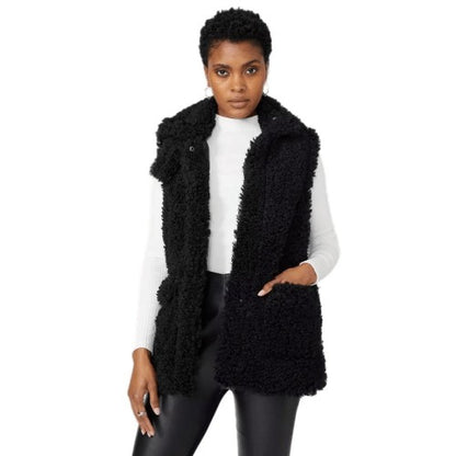 Front - Principles Womens/Ladies Teddy Fleece Short Gilet