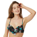 Front - Debenhams Womens/Ladies Floral Underwired Bikini Top