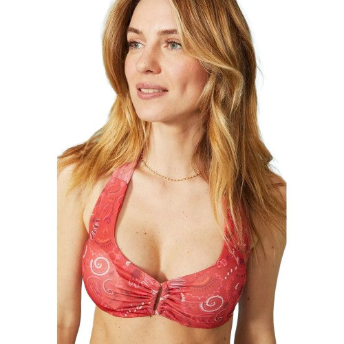 Front - Mantaray Womens/Ladies Paisley Bikini Top