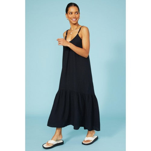 Front - Debenhams Womens/Ladies Crinkled Beach Maxi Dress