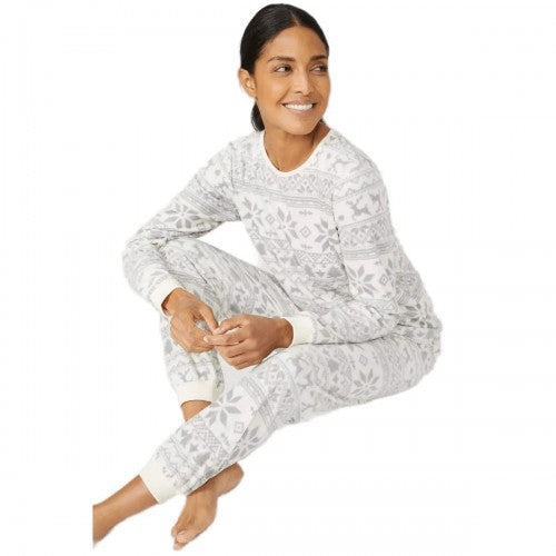 Debenhams Womens/Ladies Fairisle Fleece Christmas Pyjama Set