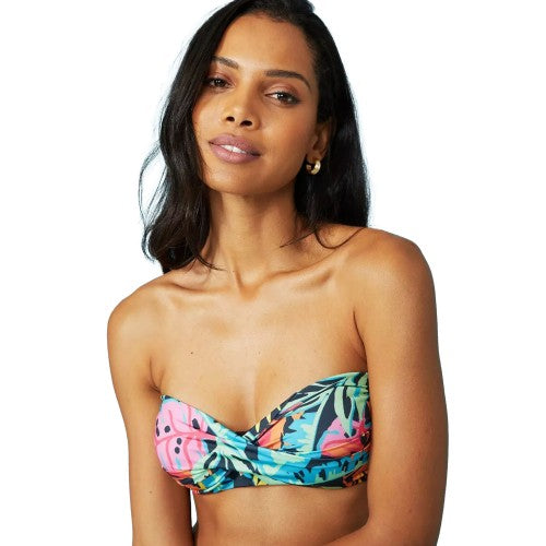 Debenhams Womens/Ladies Banana Leaf Bandeau Bikini Top Discounts