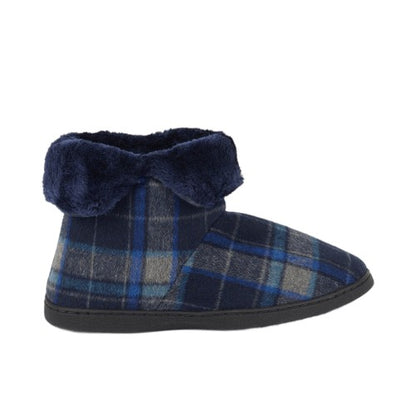 Front - Debenhams Mens Checked Slippers