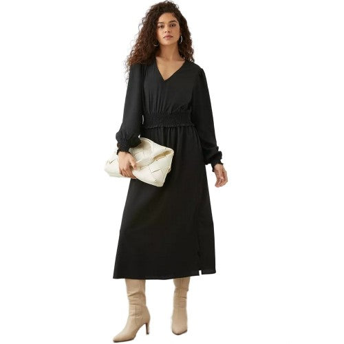 Front - Dorothy Perkins Womens/Ladies Shirred Tall Midi Dress