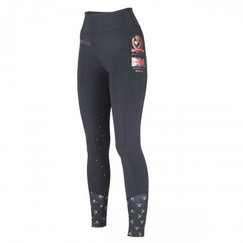 Front - Aubrion Womens/Ladies Team Horse Riding Tights