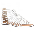 Front - Divaz Womens/Ladies Gemma Gladiator Zip Sandal