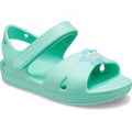Front - Crocs Girls Classic Star Charm Sandals