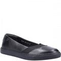 Black - Front - Hush Puppies Womens-Ladies Tiffany Leather Pumps
