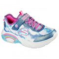 Front - Skechers Childrens/Kids S Lights Rainbow Racers Trainers