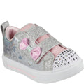Front - Skechers Girls Twinkle Sparks Heather Trainers