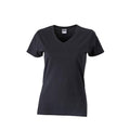 Front - James and Nicholson Womens/Ladies Slim Fit V-T