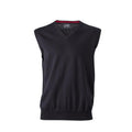 Front - James And Nicholson Mens V-Neck Sweater Vest