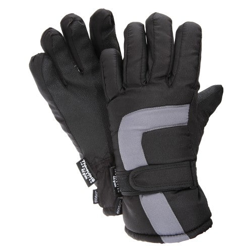 Front - FLOSO Childrens/Kids Padded Water Resistant Thinsulate Thermal Winter/Ski Gloves (3M 40g)