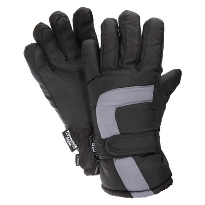 Front - FLOSO Childrens/Kids Padded Water Resistant Thinsulate Thermal Winter/Ski Gloves (3M 40g)