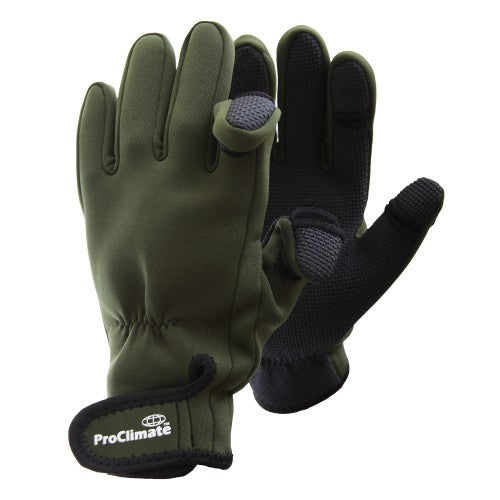 Floso Mens Neoprene Fishing Gloves (Lightweight Waterproof