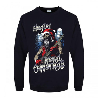 Front - Grindstore Mens Heavy Metal Christmas Jumper
