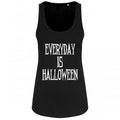 Front - Grindstore Womens/Ladies Everyday Is Halloween Vest Top