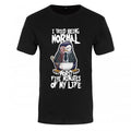 Front - Psycho Penguin Mens I Tried Being Normal T-Shirt