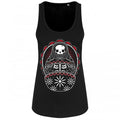 Front - Grindstore Womens/Ladies Skeleton Matryoshka Vest Top