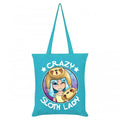 Front - Grindstore Crazy Sloth Lady Tote Bag