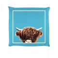 Front - Inquisitive Creatures Highland Cow Filled Cushion