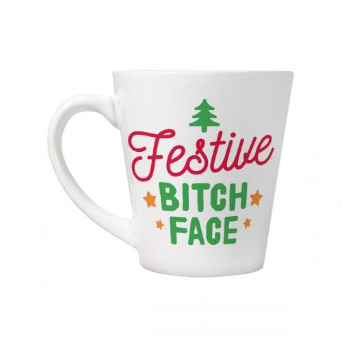 Front - Grindstore Festive Bitch Face Mug
