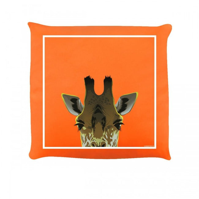 Front - Inquisitive Creatures Giraffe Filled Cushion