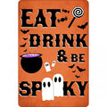 Front - Greet Tin Card Eat Drink & Be Spooky Plaque