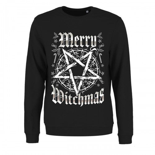 Front - Grindstore Womens/Ladies Merry Witchmas Christmas Jumper