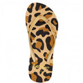 Front - BeachyFeet Womens/Ladies Leopardo Flip Flops