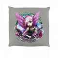 Front - Hexxie Totally Winging It Violet Filled Cushion