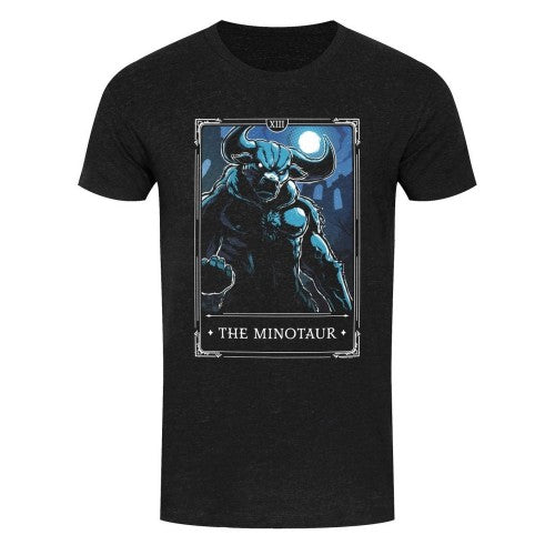 Front - Deadly Tarot Mens Legends The Minotaur T-Shirt
