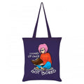 Front - Grindstore Looked Up Once Got Bored Tote Bag