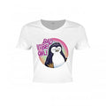 Front - Psycho Penguin Ladies/Womens Bad Vibes Only Crop Top